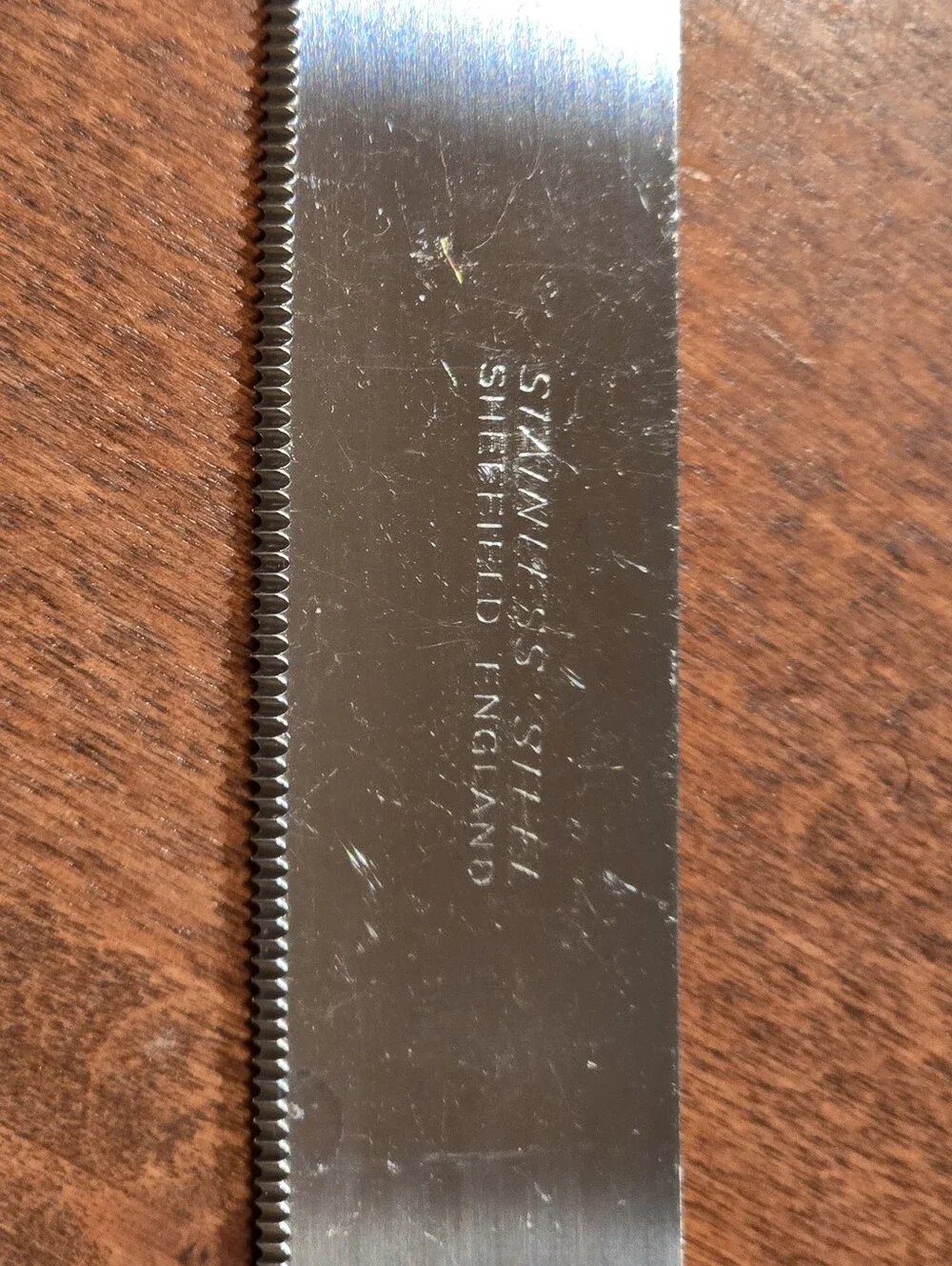 Sheffield England Vintage Pearl-Look Stainless Steel Wedding Cake Knife 8